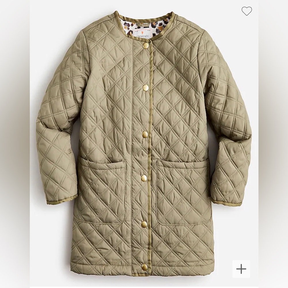NWT CREWCUTS J Crew PrimaLoft Quilted Jacket Girl’s XL